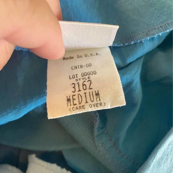 Vintage 1980s GW División of Graff Blue Lightening Windbreaker Pullover jacket - Picture 6 of 7